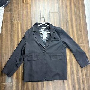 NWT Commense size M Black Women's Blazer Oversized LBD